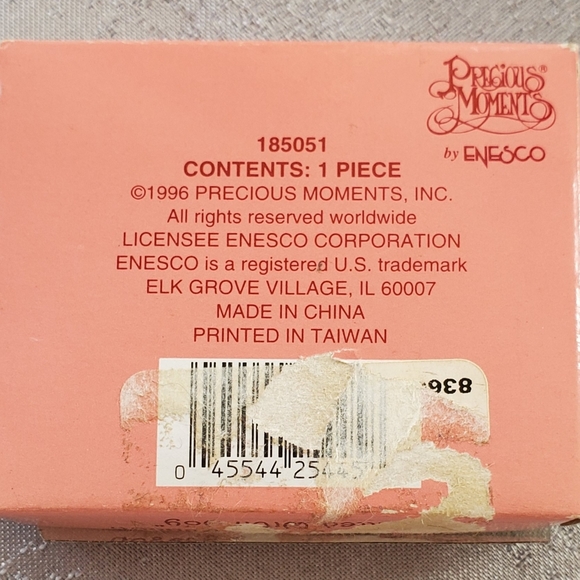 VTG Precious Moments 1996 Christmas Ornament Season Of Joy Enesco Boy With Tree - Picture 4 of 5